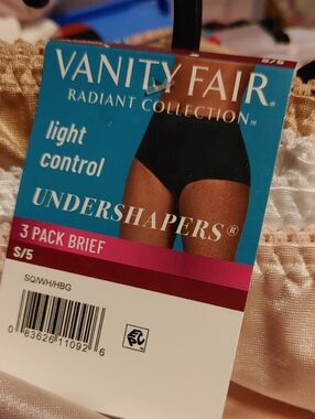NWT Vanity Fair Small Sz 5 Radiant Collection light Control Panties Briefs